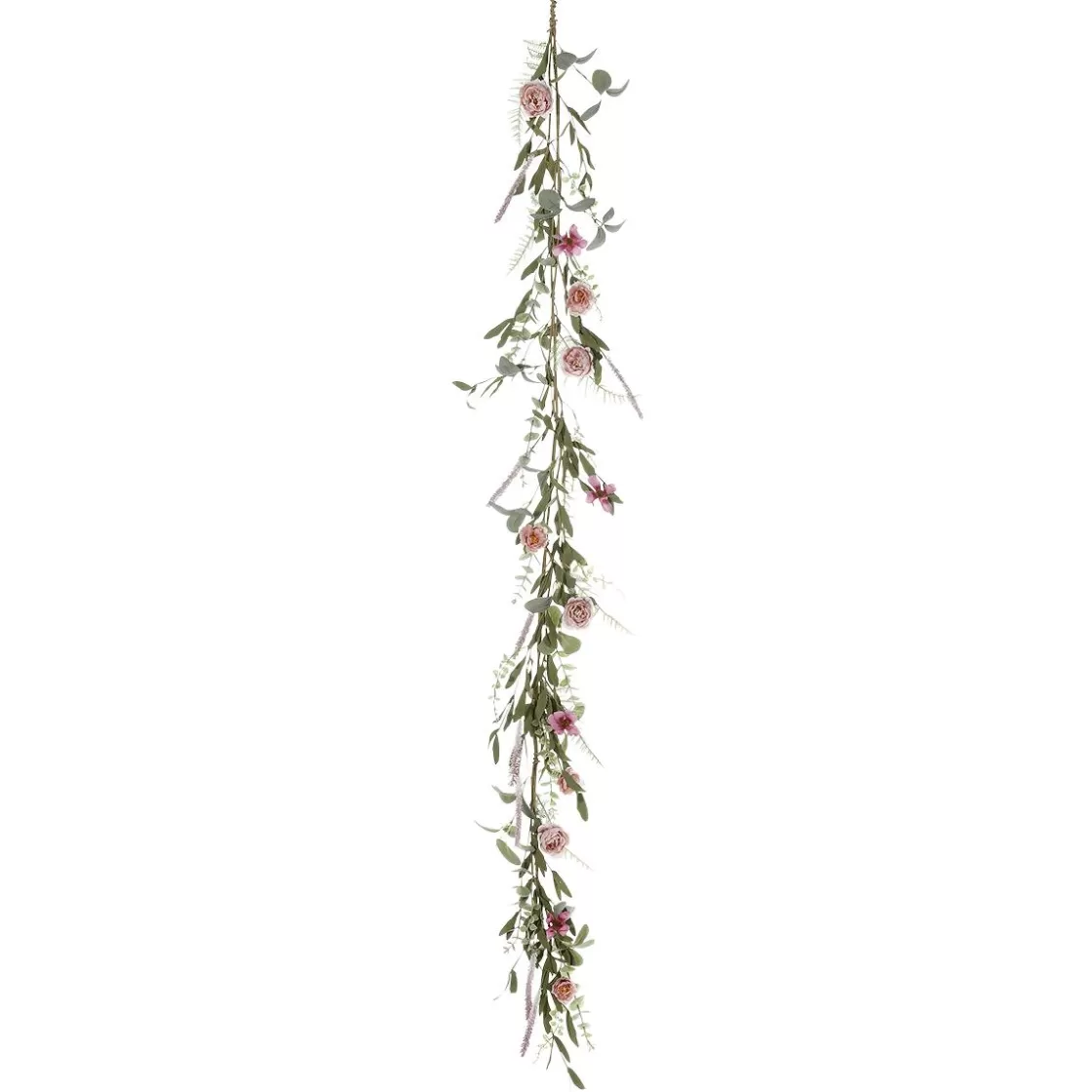 Decoración Temática | Decoración De Primavera>DecoWoerner Guirnalda De s De Eucalipto Artificial 183 Cm rosa