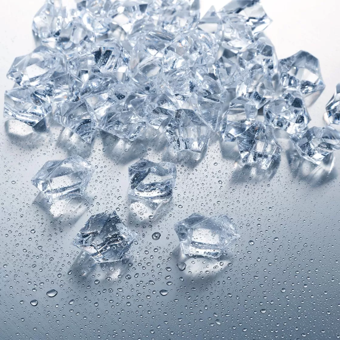 Decoración Dispersa | Decoración De Invierno>DecoWoerner Hielo Picado Decorativo De Acrílico, 500 G transparente