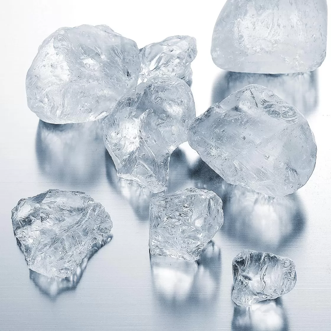 Decoración Dispersa | Decoración De Invierno>DecoWoerner Hielo Picado Decorativo De Vidrio, 1 Kg transparente