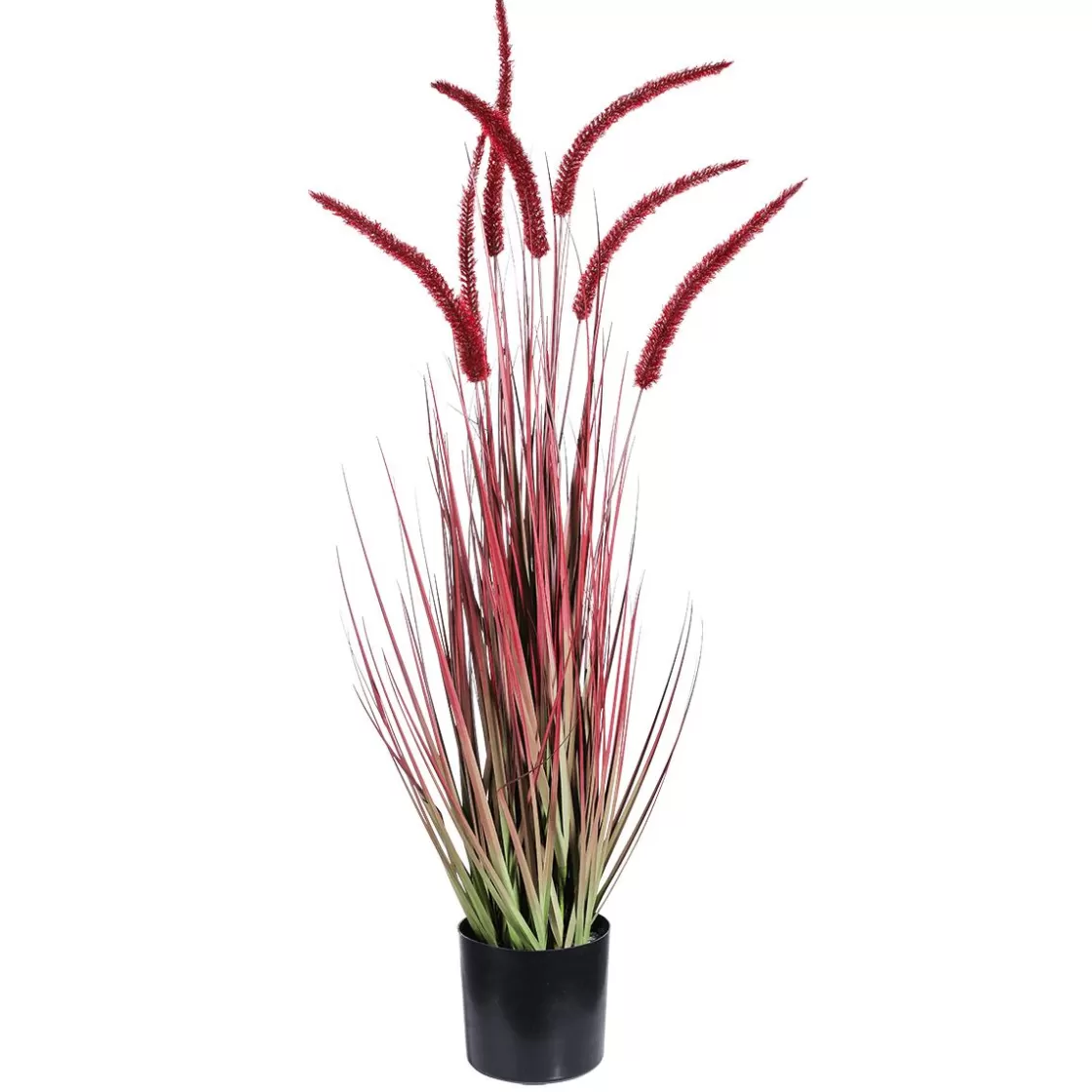 Hierba Decorativa>DecoWoerner Hierba De Caña Artificial En La Maceta Altura 90 Cm rojo