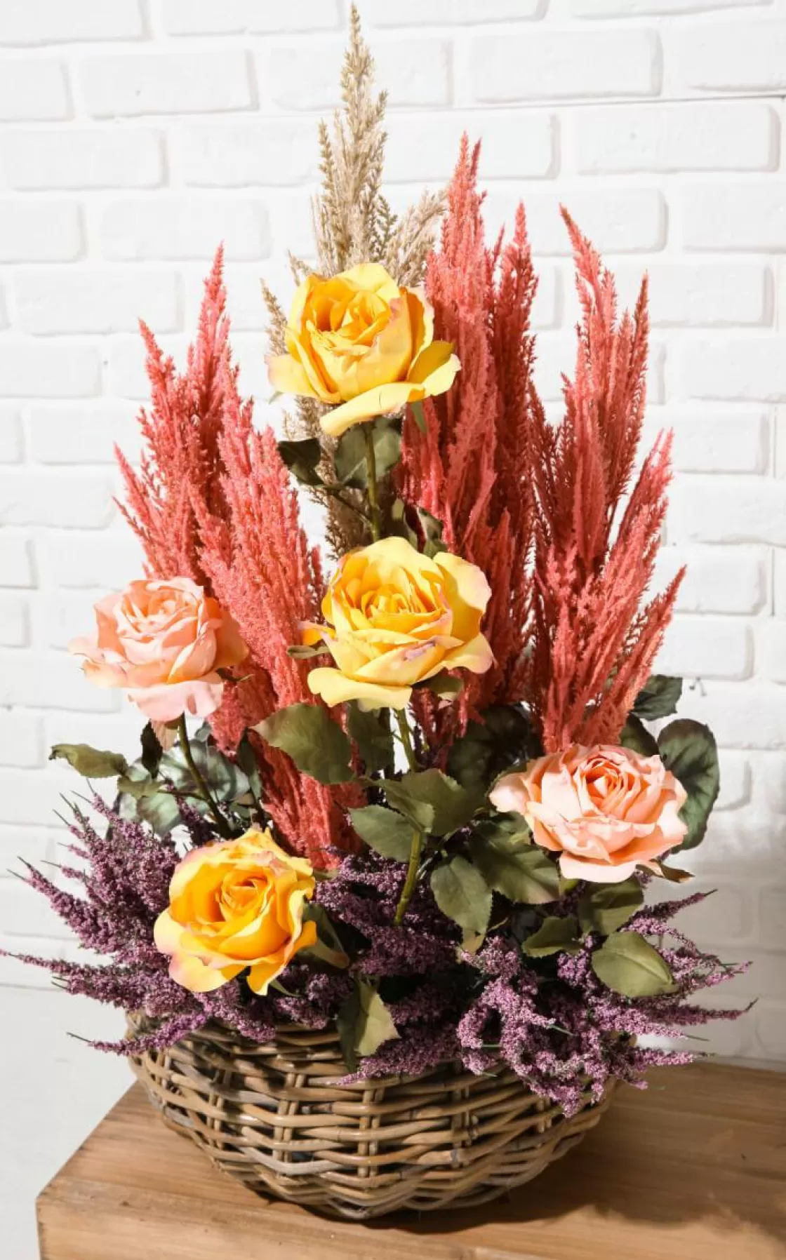 Ramas Y Ramitas>DecoWoerner Hierba De La Pampa De Caña Decorativa, 94 Cm rosa