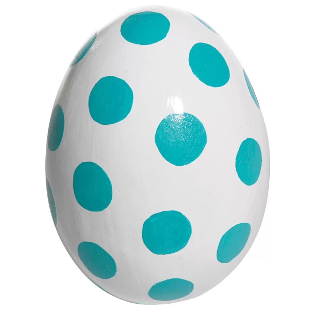 Decoración De Pascua>DecoWoerner Huevo De Pascua Decorativo Con Lunares, 18 Cm blanco