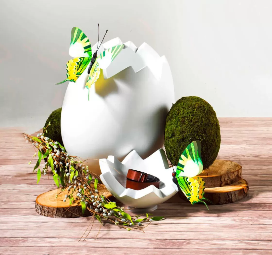 Decoración De Pascua | Césped Artificial>DecoWoerner Huevo De Pascua Decorativo "Musgo" 35 Cm verde