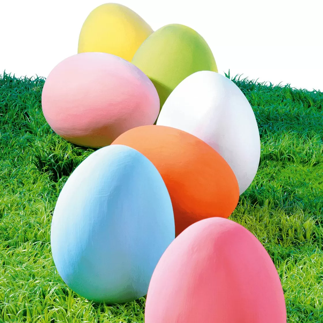 Decoración De Pascua>DecoWoerner Huevo De Pascua Gigante, Color Claro, 30 Cm azul
