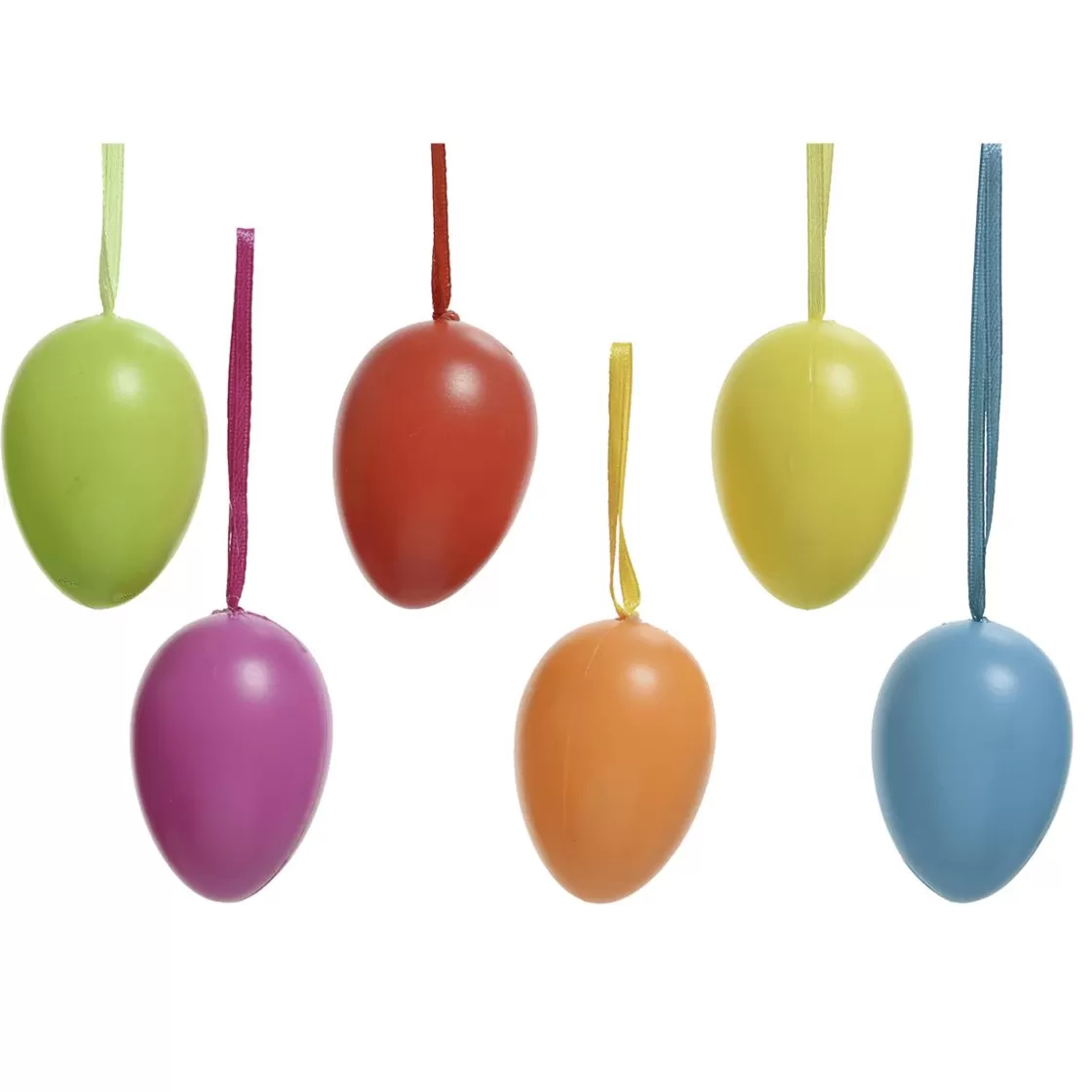 Decoración De Pascua>DecoWoerner Huevos De Pascua De Colores Para Colgar 6 Piezas multicolor