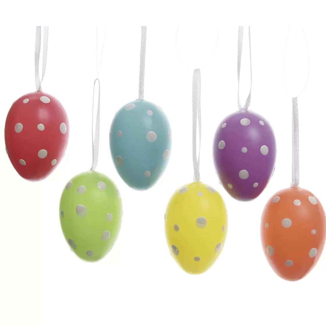 Decoración De Pascua>DecoWoerner Huevos De Pascua Punteados 6 Piezas multicolor