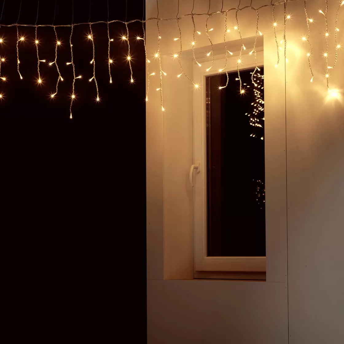 Luces De Navidad>DecoWoerner Icicle-Light LED Transparente 300 X 50 Cm IP20