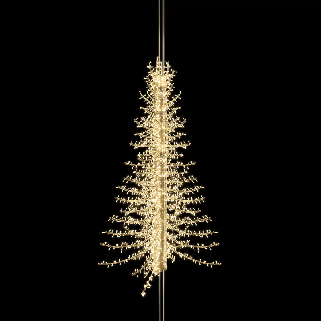 Decoración Navideña Xxl>DecoWoerner Iluminación Por Linterna Abeto De Luces, Al. 300 Cm, Blanco Cálido