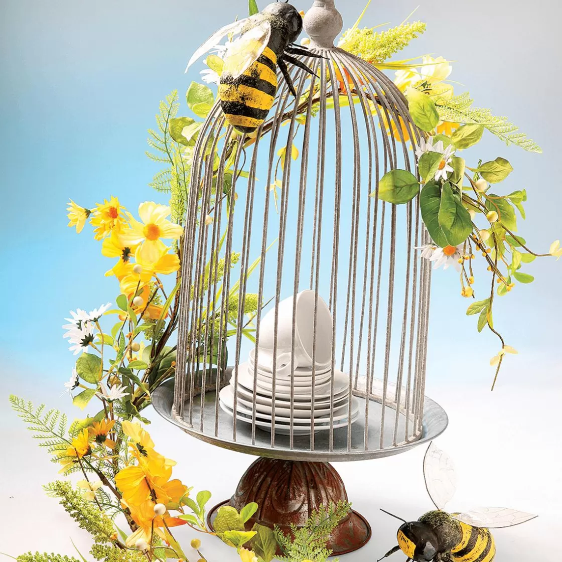 Decoración De Animales | Decoración De Primavera>DecoWoerner Imitación De Abejas Decorativas 15 Cm, 2 Piezas negro