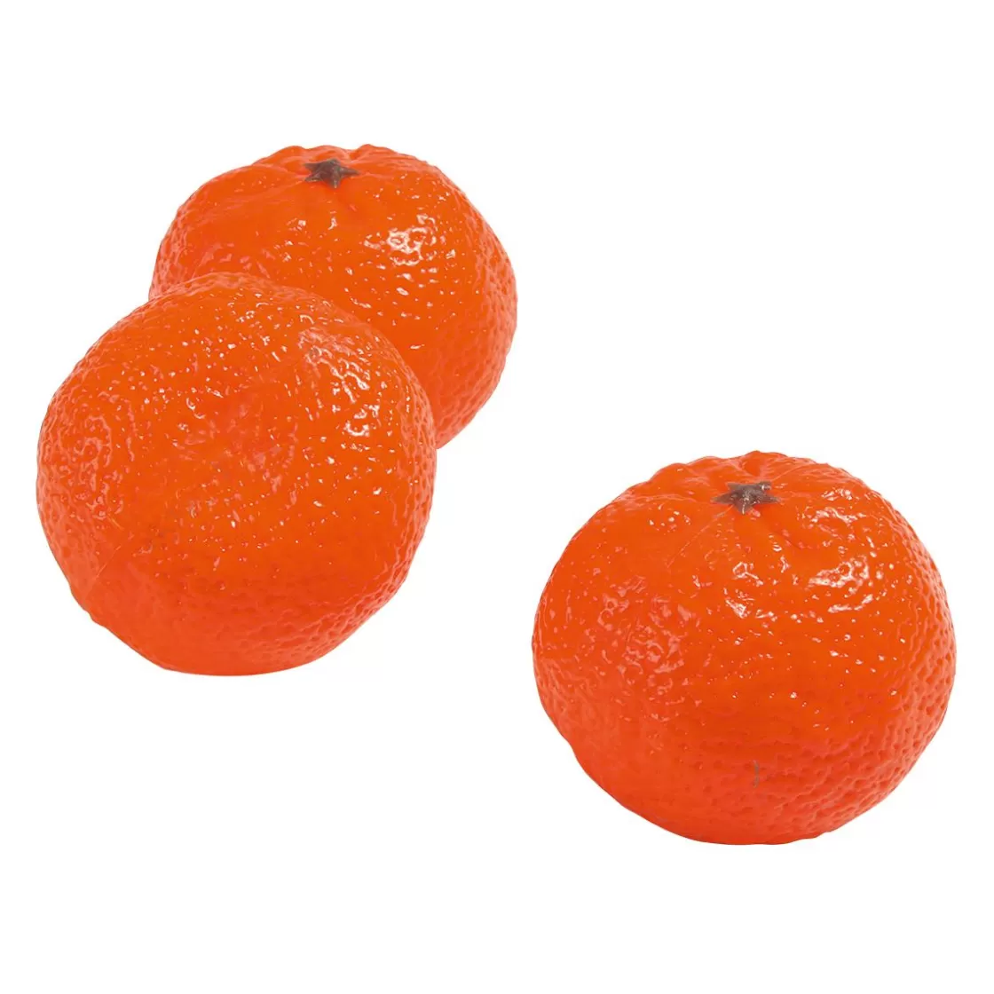 Frutas>DecoWoerner Imitación De Mandarinas, Paquete De 3 Piezas naranja