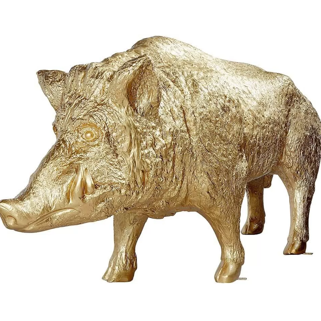 Decoración De Animales>DecoWoerner Jabalí Decorativo, Longitud: 160 Cm oro