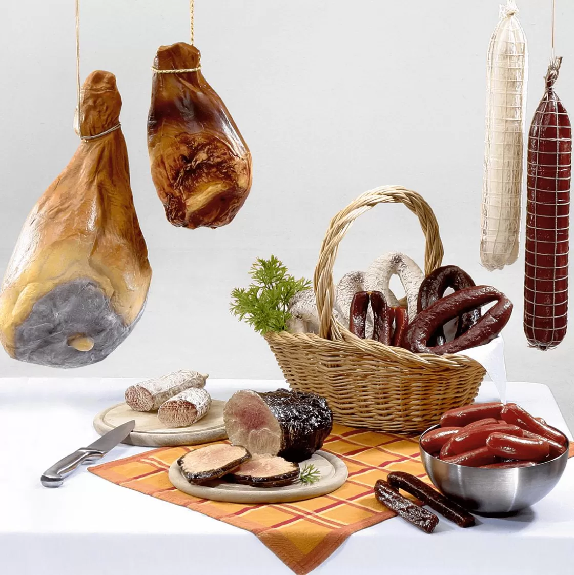 Carnes Y Embutidos>DecoWoerner Jamón De Praga Maniquí 32 Cm marrón