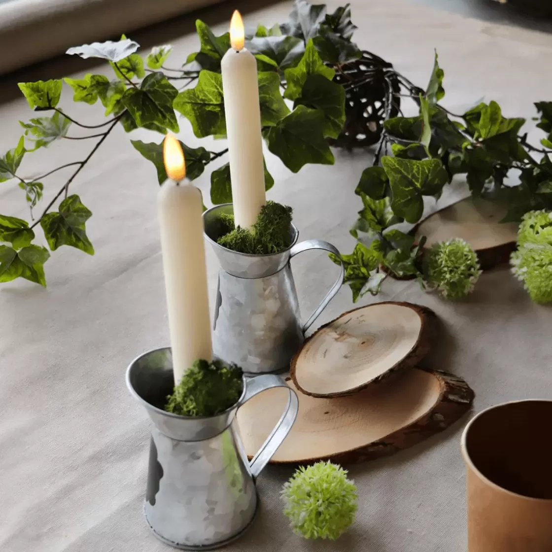 Decoración Temática | Macetas Y Artículos De Decoración>DecoWoerner Jarra De Leche Decorativa Con Asa 10 Cm Gris