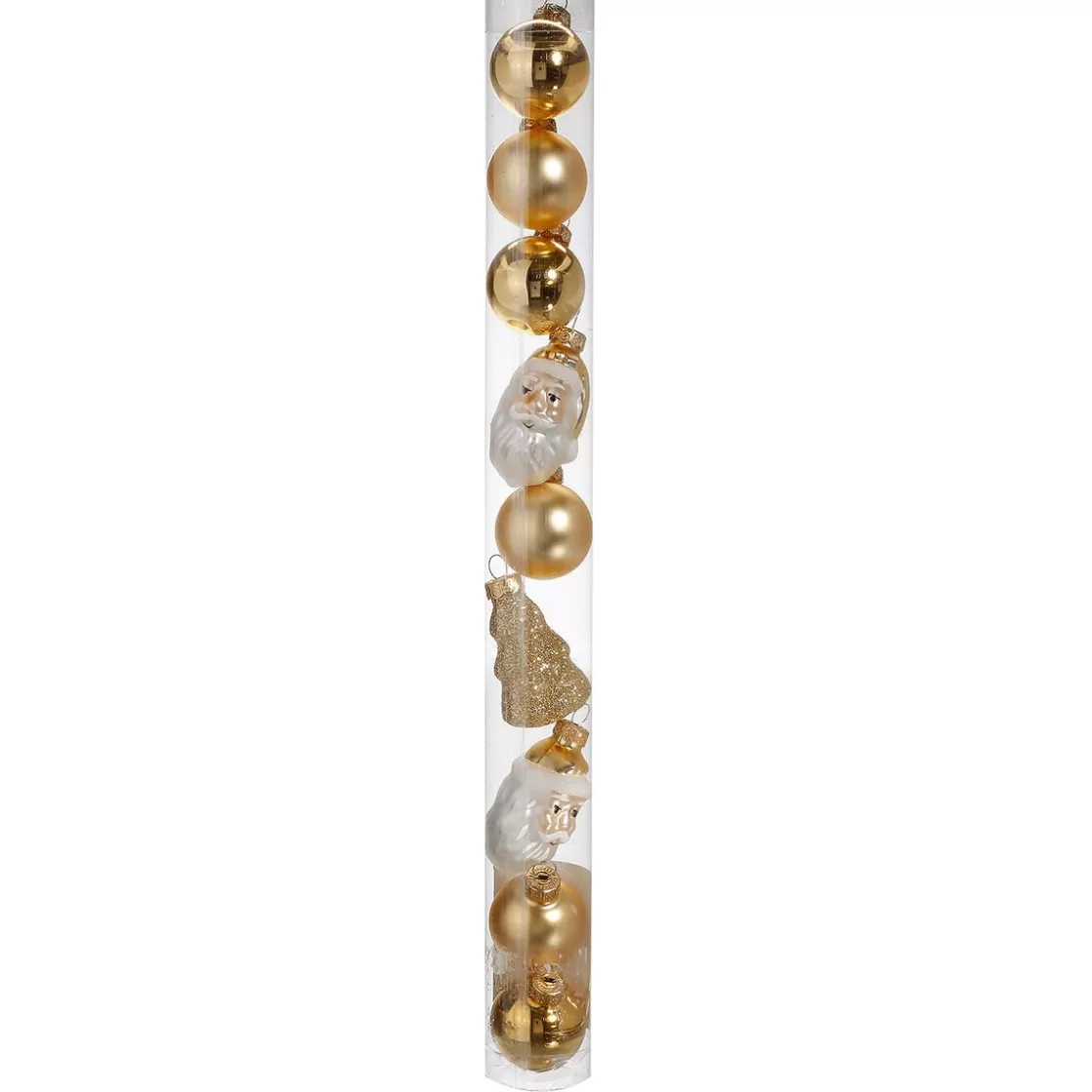 Bolas De Navidad>DecoWoerner Juego De Bolas De Cristal De Navidad 9 Piezas Doradas En Caja oro