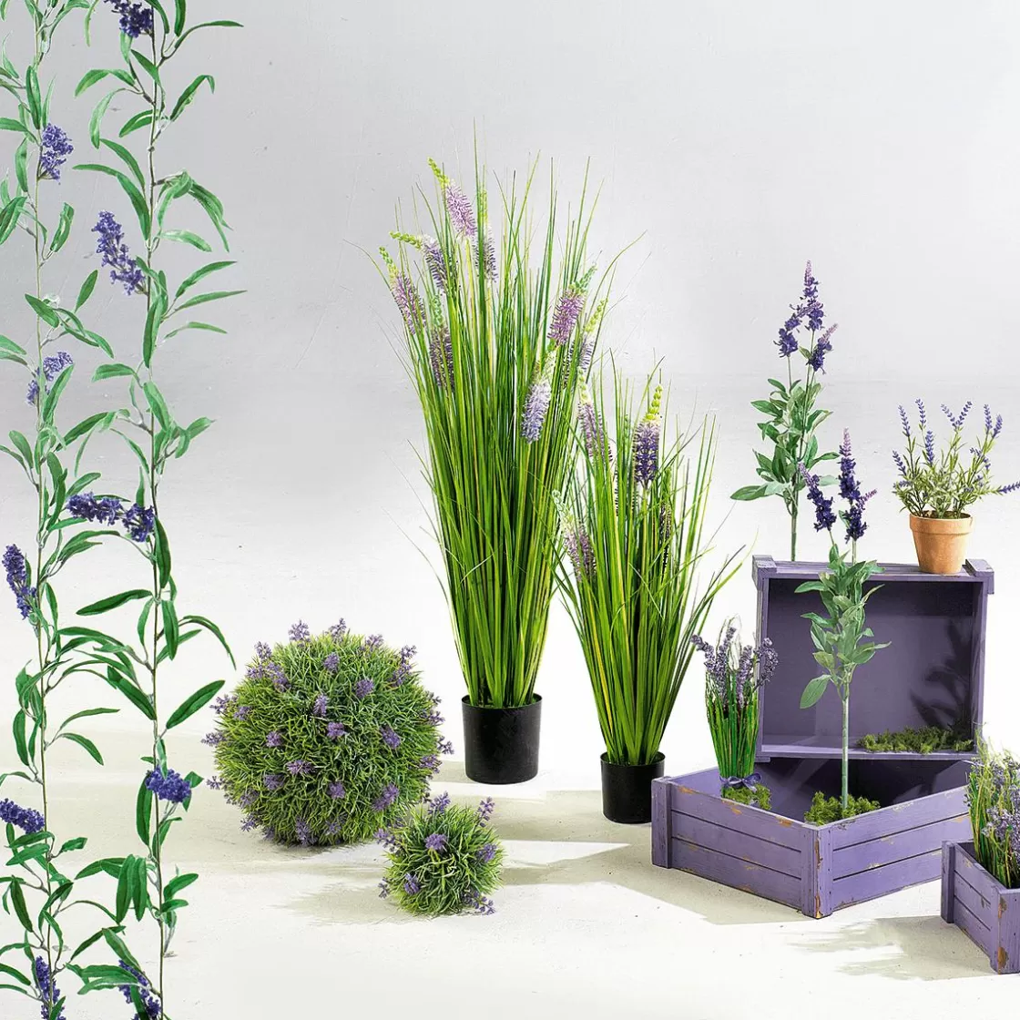 Decoración De Primavera | Plantas De Interior>DecoWoerner Lavanda Decorativa Con Maceta, 23 Cm violeta