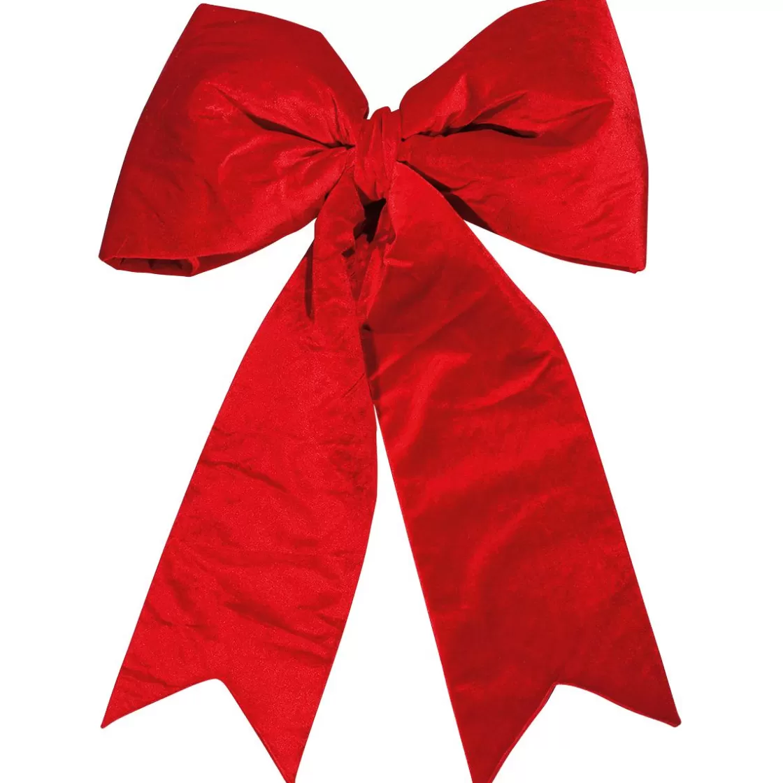 Decoración Navideña Xxl>DecoWoerner Lazo De Navidad De Terciopelo Longitud 110 Cm rojo