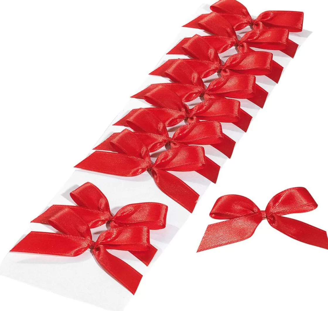 Lazos De Regalo>DecoWoerner Lazos Decorativos s Para Pegar, 100 Piezas rojo