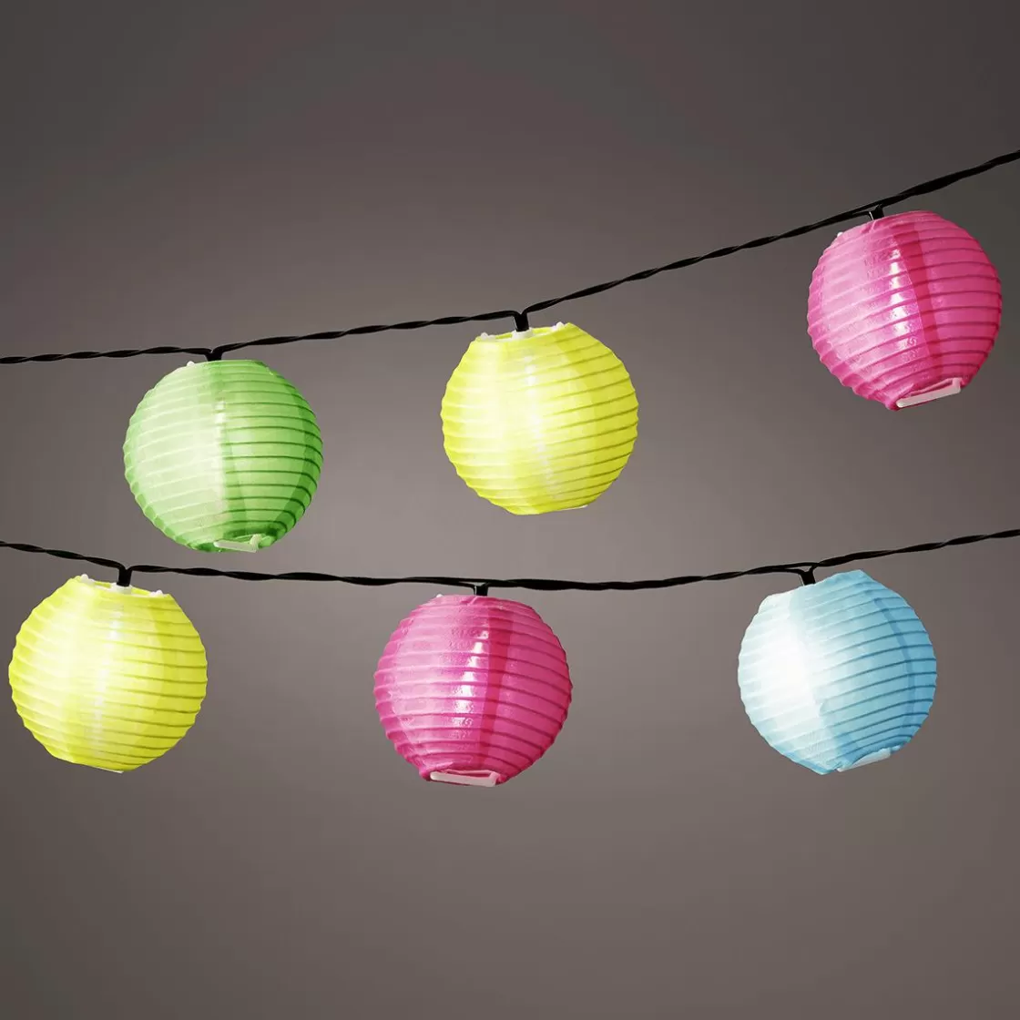 Decoración Temática | Decoración De Verano>DecoWoerner Linterna LED De Colores Con Cadena De 950 Cm multicolor
