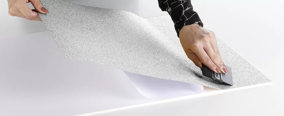 Láminas Y Películas Decorativas>DecoWoerner Lámina De Purpurina Autoadhesiva Iridiscente 50 Cm X 5 M Rollo blanco