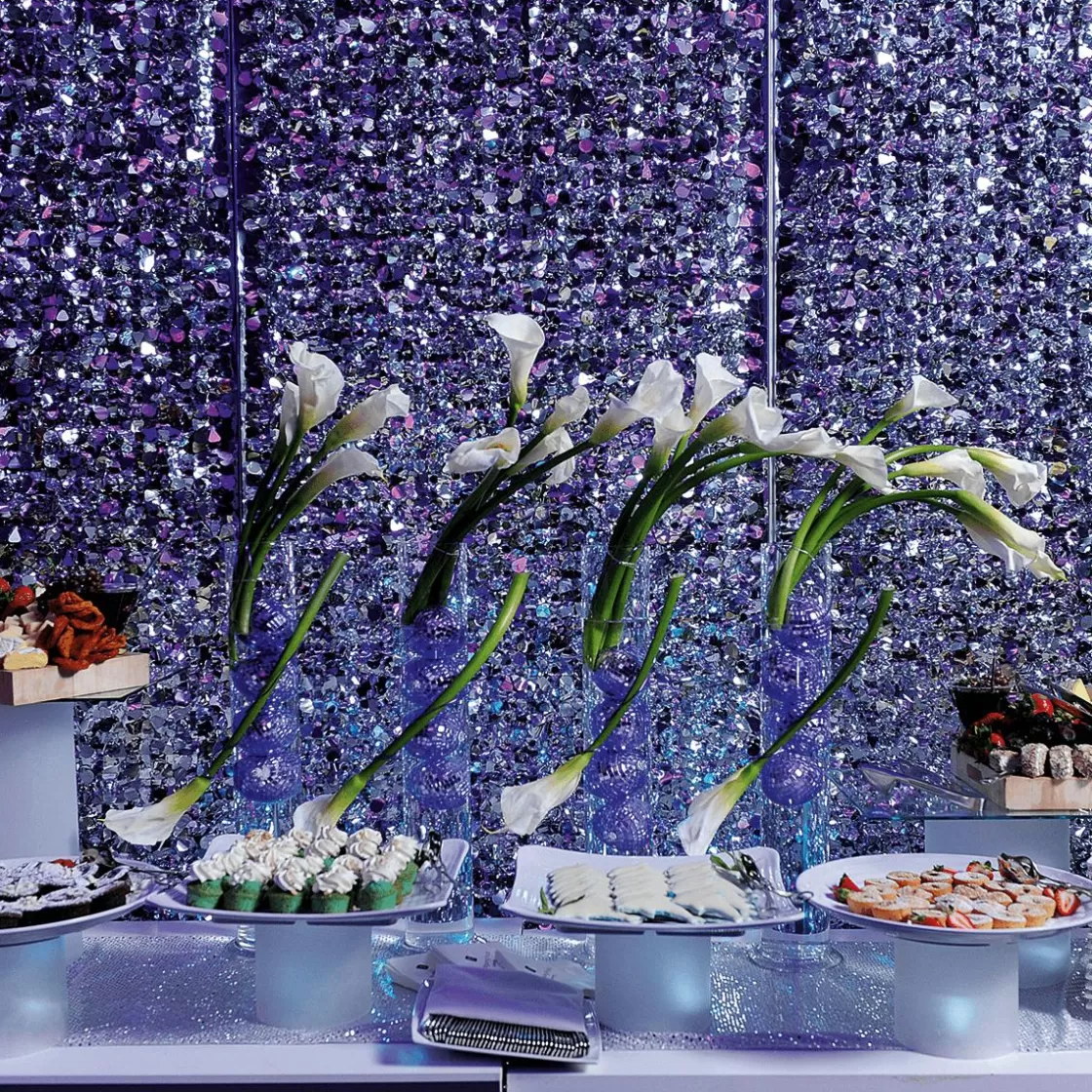 Láminas Y Películas Decorativas>DecoWoerner Lámina óptica Metálica Troquelada De 90 Cm De Ancho, Plateada plata