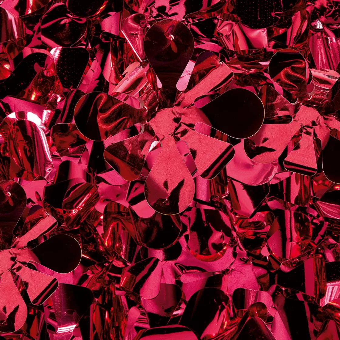 Láminas Y Películas Decorativas>DecoWoerner Lámina óptica Metálica Troquelada De 90 Cm De Ancho, Roja rojo