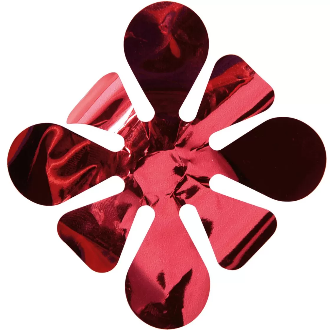 Láminas Y Películas Decorativas>DecoWoerner Lámina óptica Metálica Troquelada De 90 Cm De Ancho, Roja rojo