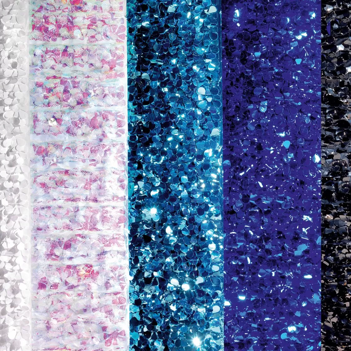 Láminas Y Películas Decorativas | Decoración De Invierno>DecoWoerner Lámina Troquelada Iridiscente De 90 Cm De Ancho, Snow Flake blanco