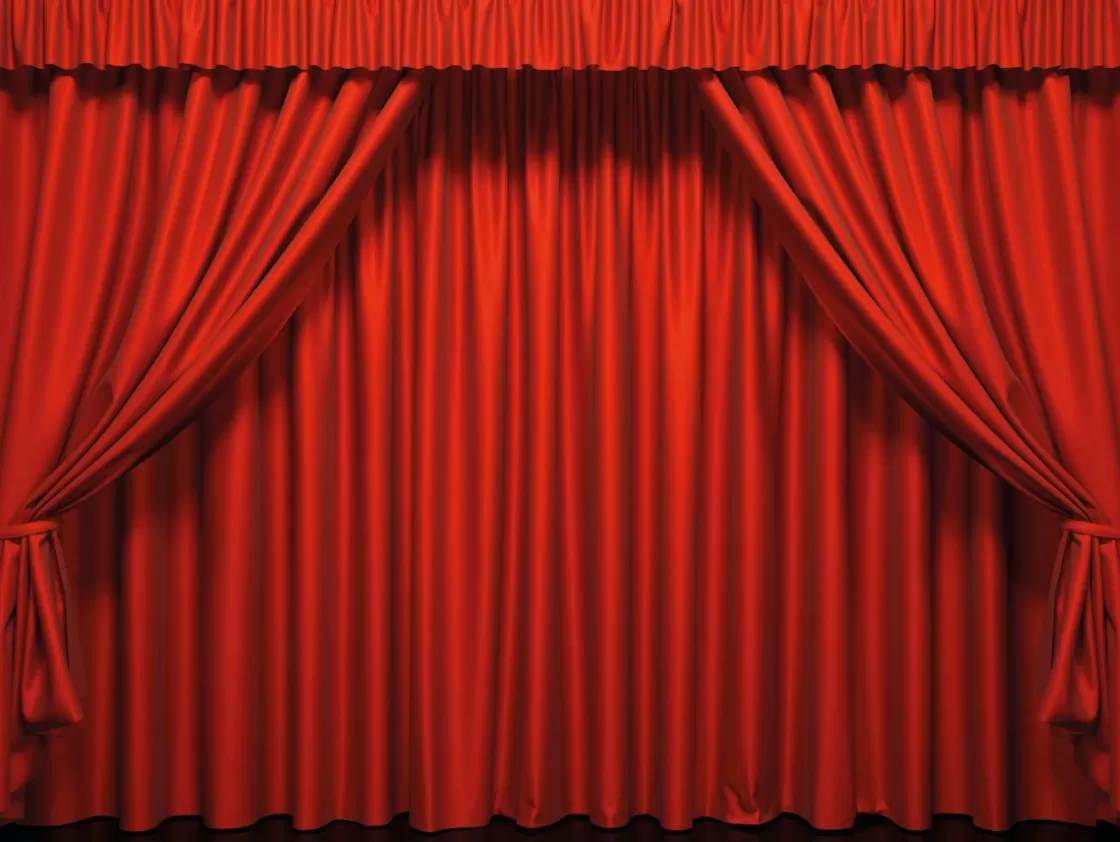 Bandera Xxl | Decoración Temática>DecoWoerner Lona XXL "Cortina De Escenario Roja" De Lona De Camión Ignífuga 250 X 330 Cm rojo