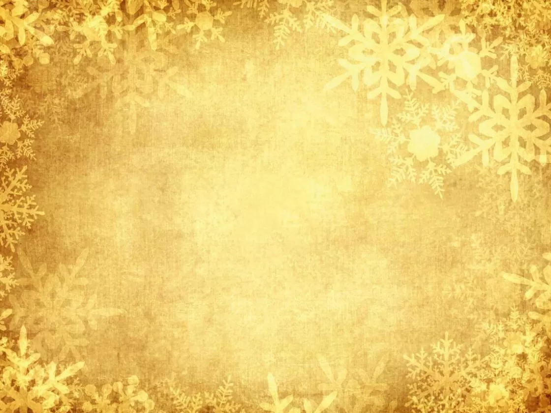 Pancartas Temáticas | Pancartas De Navidad E Invierno>DecoWoerner Lona XXL "Golden Snow Crystals" De Lona De Camión Ignífuga 250 X 330 Cm oro