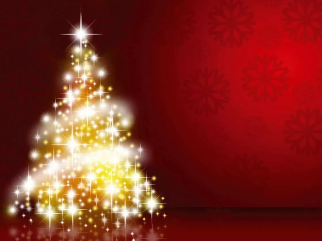 Pancartas De Navidad E Invierno | Decoración Navideña Xxl>DecoWoerner Lona XXL "Árbol De Navidad" De Lona De Camión Ignífuga 250 X 330 Cm oro