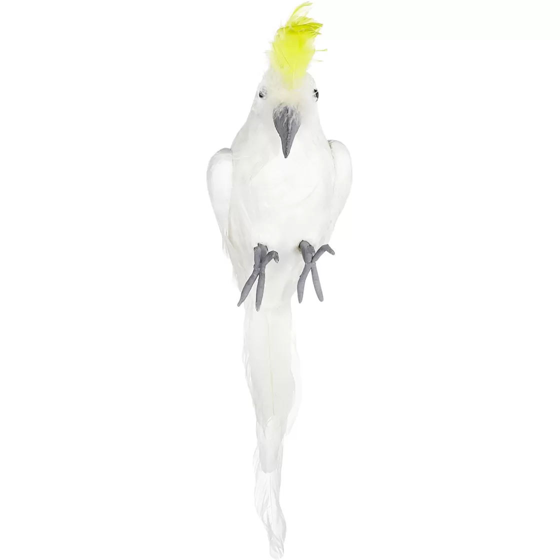 Decoración De Animales | Decoración De Verano>DecoWoerner Loro Deco Cacatúa Crestada Amarilla 11 X 45 Cm blanco