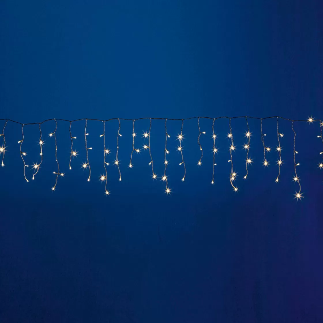 Luces De Navidad>DecoWoerner Luz Icicle Light LED 24 V Para Exteriores, 152 LED, 200 X 100 Cm blanco