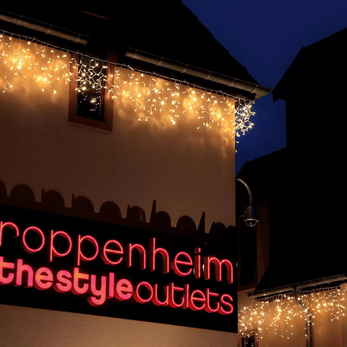 Luces De Navidad>DecoWoerner Luz Icicle Light LED 24 V Para Exteriores, 76 LED, 370 X 50 Cm transparente