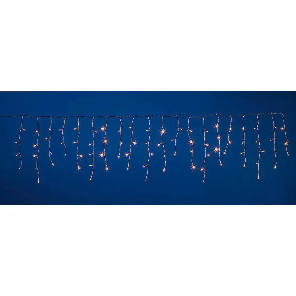 Luces De Navidad>DecoWoerner Luz Icicle Light LED 24 V Para Exteriores, 76 LED, 370 X 50 Cm transparente