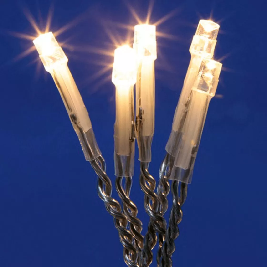 Luces De Navidad>DecoWoerner Luz Icicle Light LED 24 V Para Exteriores, 76 LED, 370 X 50 Cm transparente