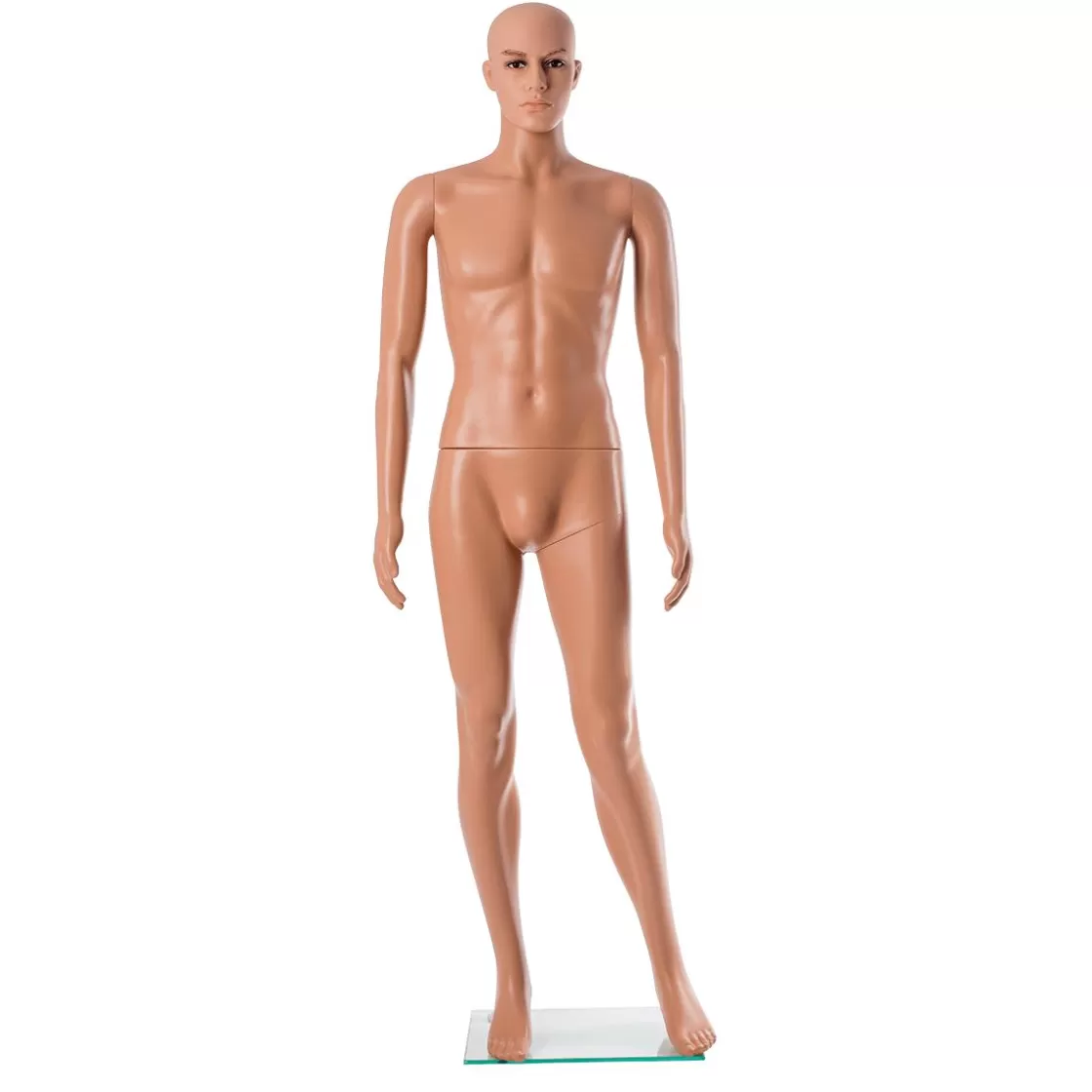 Maniquíes>DecoWoerner Maniquí Masculino PE Ecológico, 187 Cm Beige