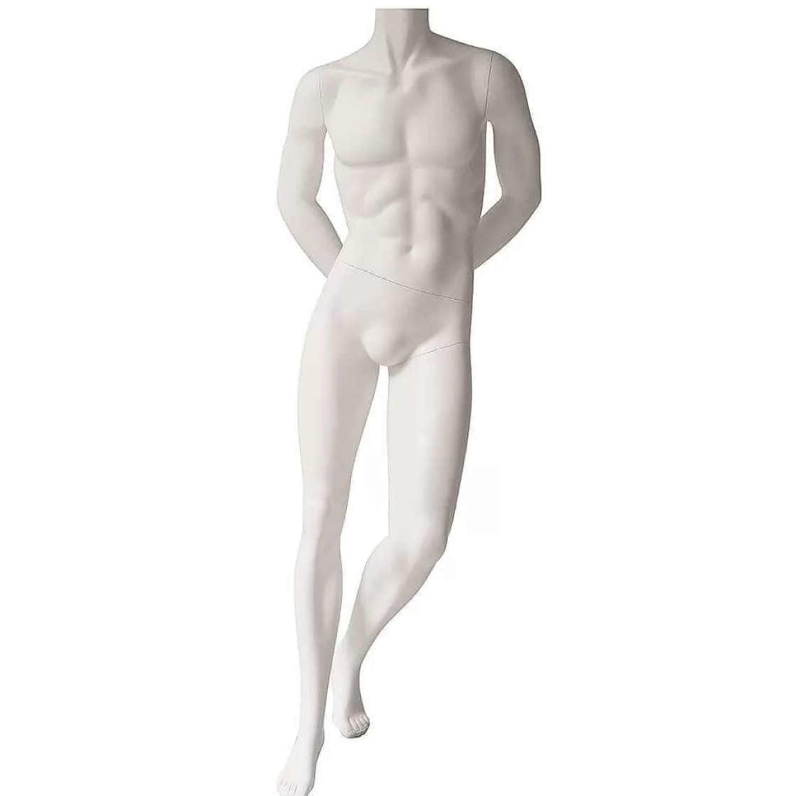 Maniquíes>DecoWoerner Maniquí Masculino Sin Cabeza , De Pie blanco