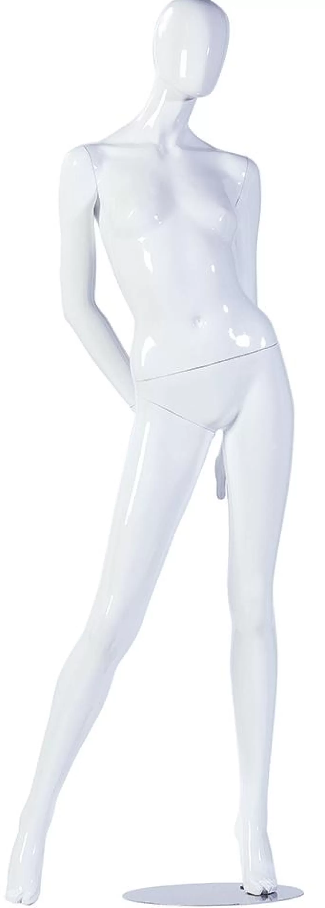 Maniquíes>DecoWoerner Maniquí Mujer APART Brillante, Brazos Trasero blanco