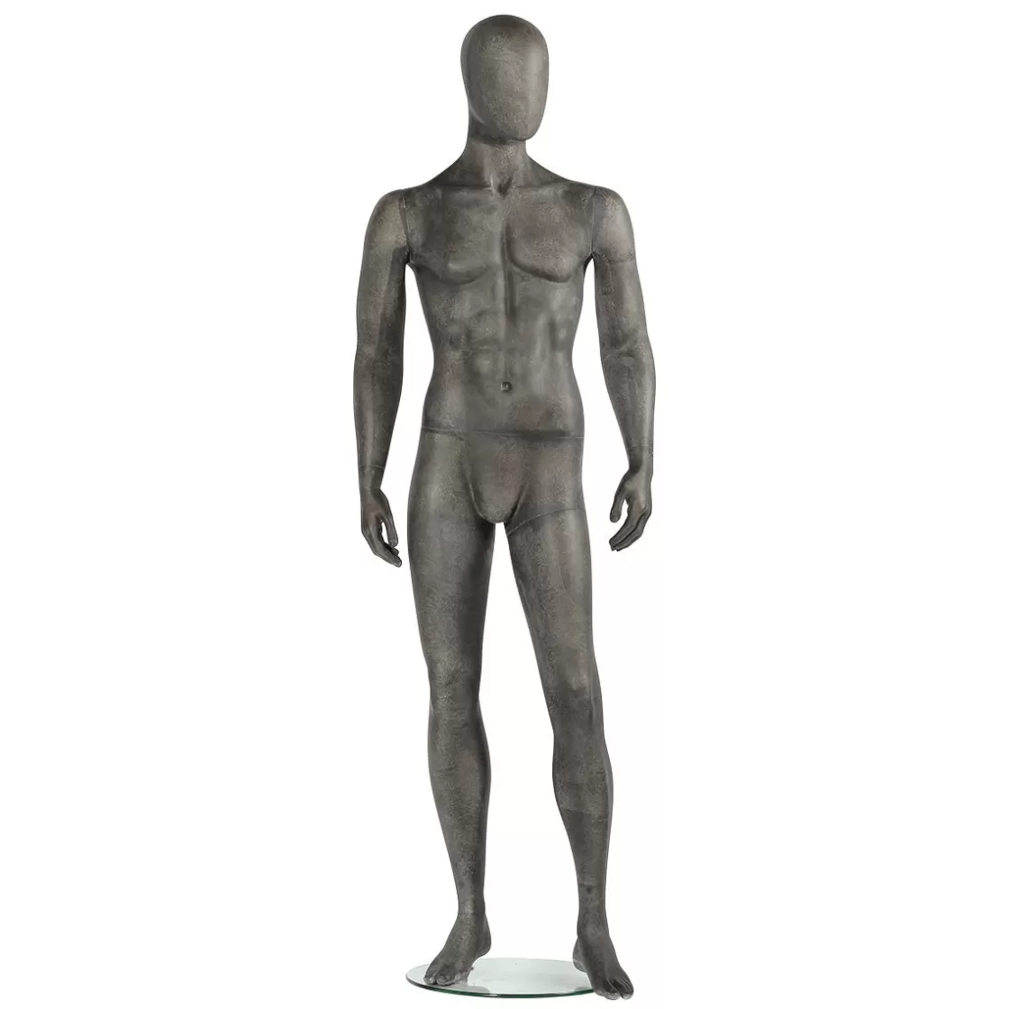 Maniquíes>DecoWoerner Maniquí Premium De Hombre, Pierna Izquierda Acampanada Gris