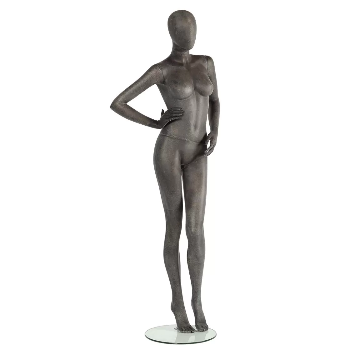 Maniquíes>DecoWoerner Maniquí Premium Mujer, Pierna Izquierda Y Brazo Derecho Doblados Gris