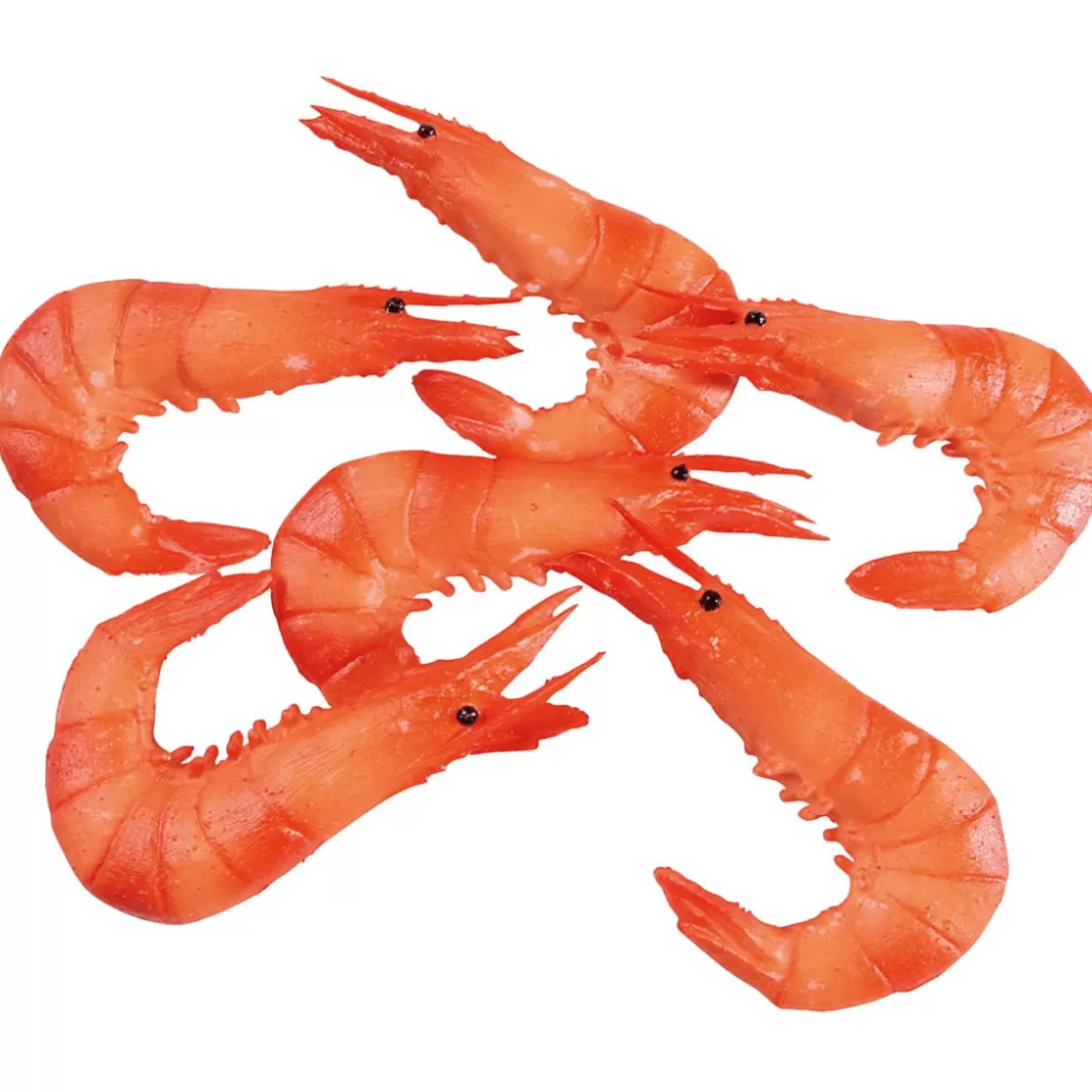 Pescados Y Mariscos>DecoWoerner Maniquíes De Gambas, Pack De 6 Piezas naranja