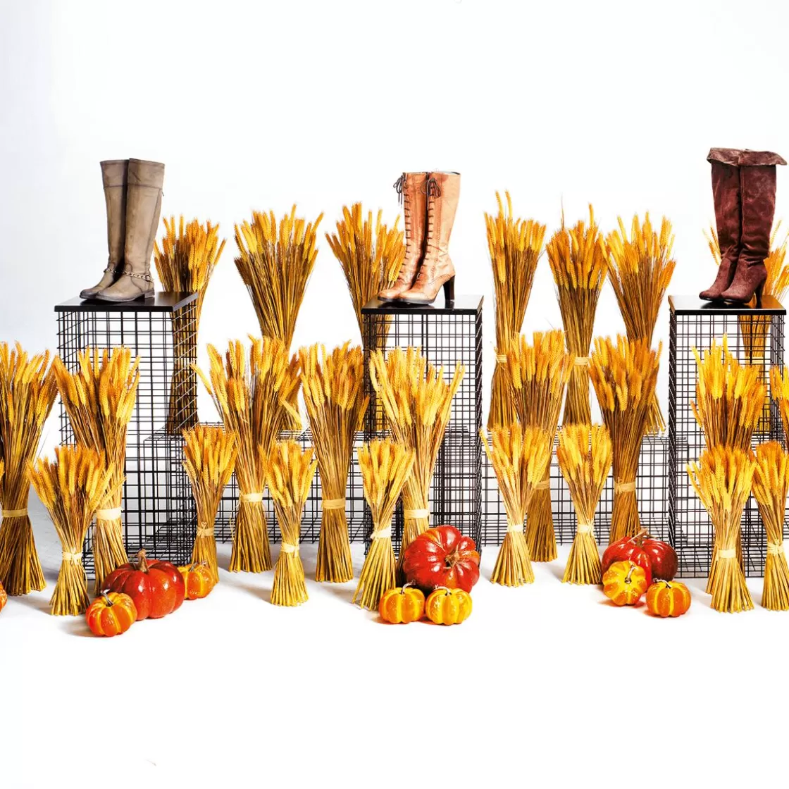 Decoración De Otoño | Hierba Decorativa>DecoWoerner Manojo De Espigas De Trigo Decorativo 90 Cm amarillo