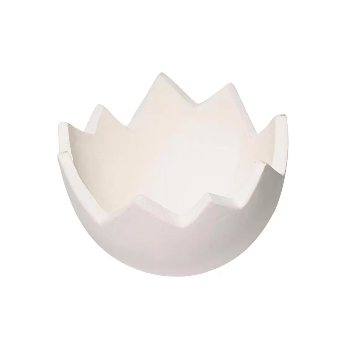 Decoración De Pascua>DecoWoerner Medio Huevo Gigante Decorativo, Ø 44 Cm blanco