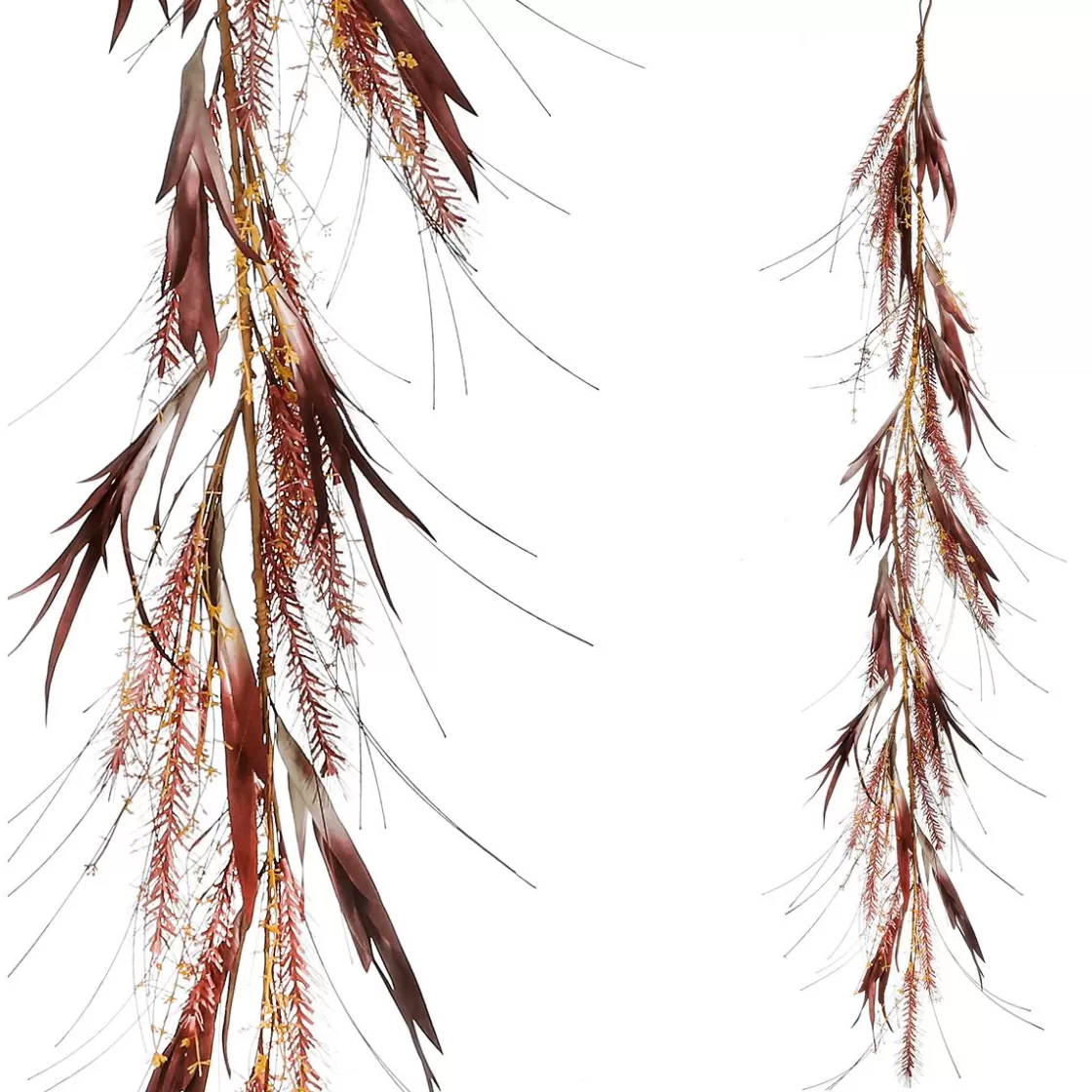 Decoración De Otoño | Guirnaldas Y Vides>DecoWoerner Mezcla De Hierba Limpiadora De Otoño Con Eucalipto 165 Cm rojo