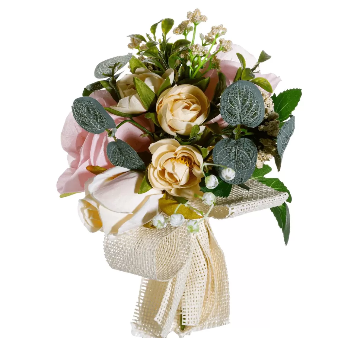 Ramos Y Coronas De Flores>DecoWoerner Mini Ramo De s Artificiales 17 X 20 X 13 Cm (ancho X Largo X Alto) rosa