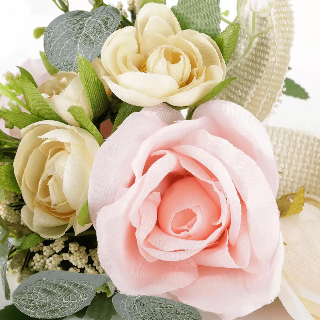 Ramos Y Coronas De Flores>DecoWoerner Mini Ramo De s Artificiales 17 X 20 X 13 Cm (ancho X Largo X Alto) rosa