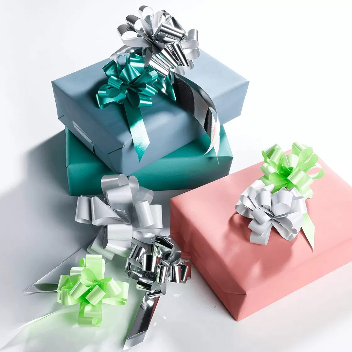 Lazos De Regalo>DecoWoerner Moña De Cinta, Ø 10 Cm, Color Claro azul