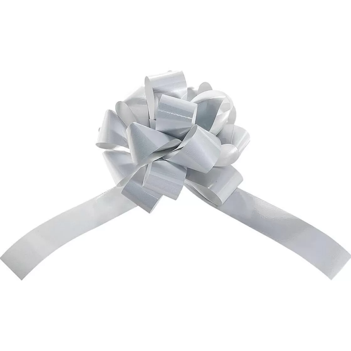 Lazos De Regalo>DecoWoerner Moña De Cinta Metalizada, Ø 10 Cm, Color blanco