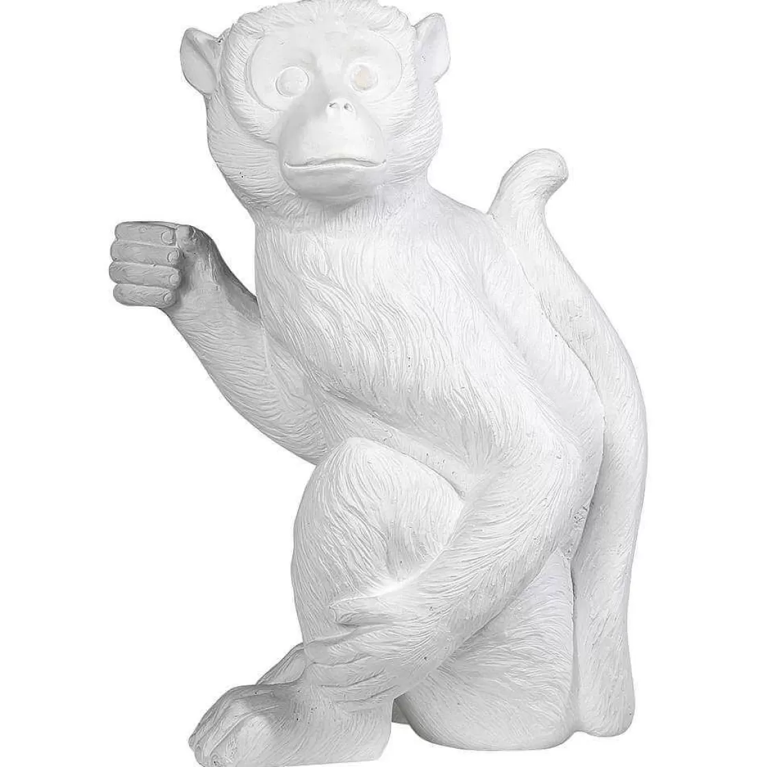 Decoración De Animales>DecoWoerner Mono Decorativo Altura 54 Cm blanco