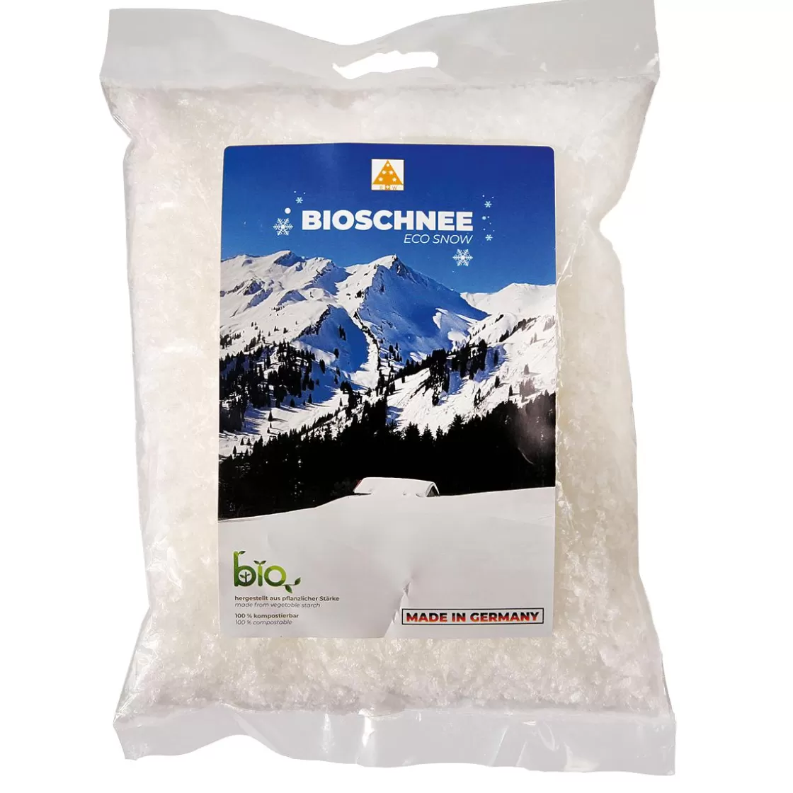 Decoración Dispersa | Decoración De Invierno>DecoWoerner Nieve Orgánica 32g Para 3 Litros De Volumen blanco